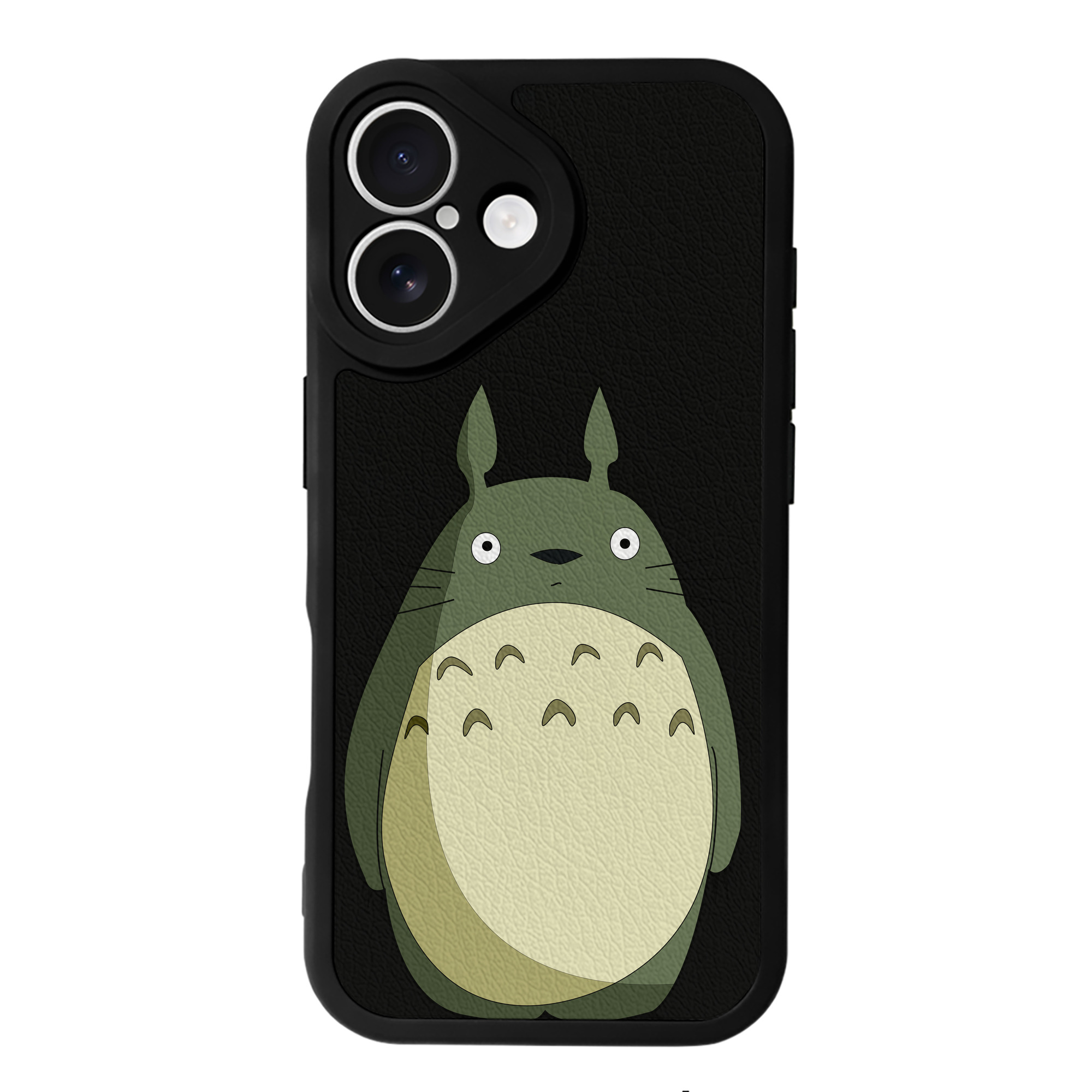 （画像用） となりのトトロ 草壁メイ 草壁サツキ My Neighbor Totoro Satsuki Kusakabe Mei Kusakabe 【iPhone 16シリーズ対応】シリコンスマホケース（レザー調） 材質：シリコン